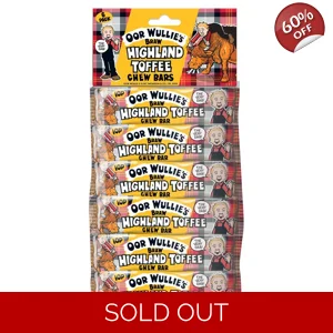 Oor Wullie's Braw Highland Toffee Chew Bars 6 Bar Pack 66g